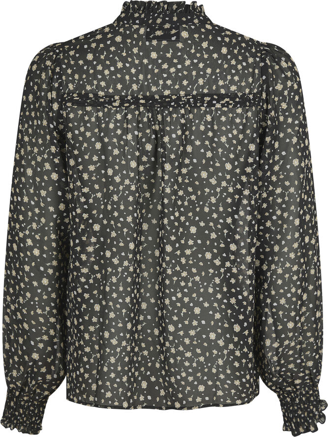 Neo Noir Rhia Secret Flower Blouse Black