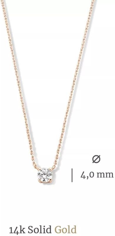 Isabel Bernard - La Concorde Garance - Ketting - Roségoud - 14 Karaat
