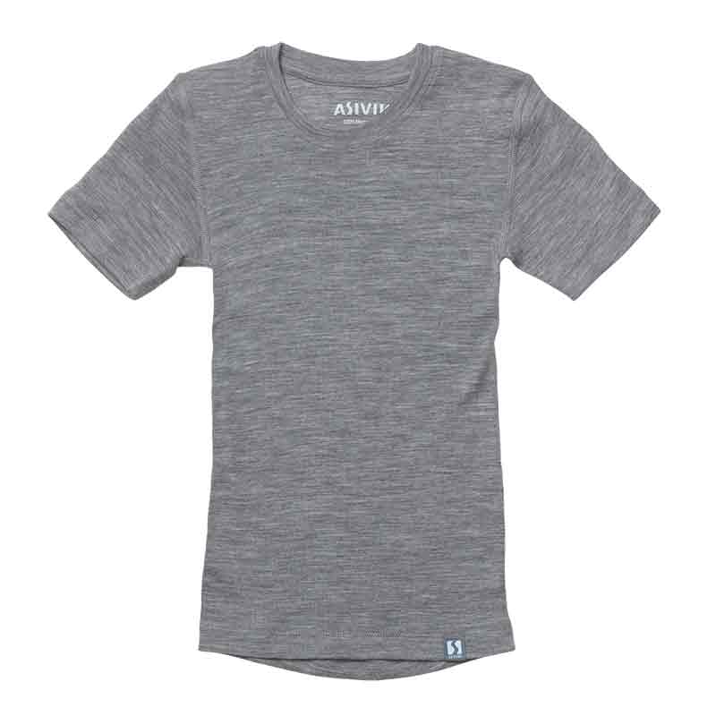 Asivik Wool T-shirt,  junior (Grey)