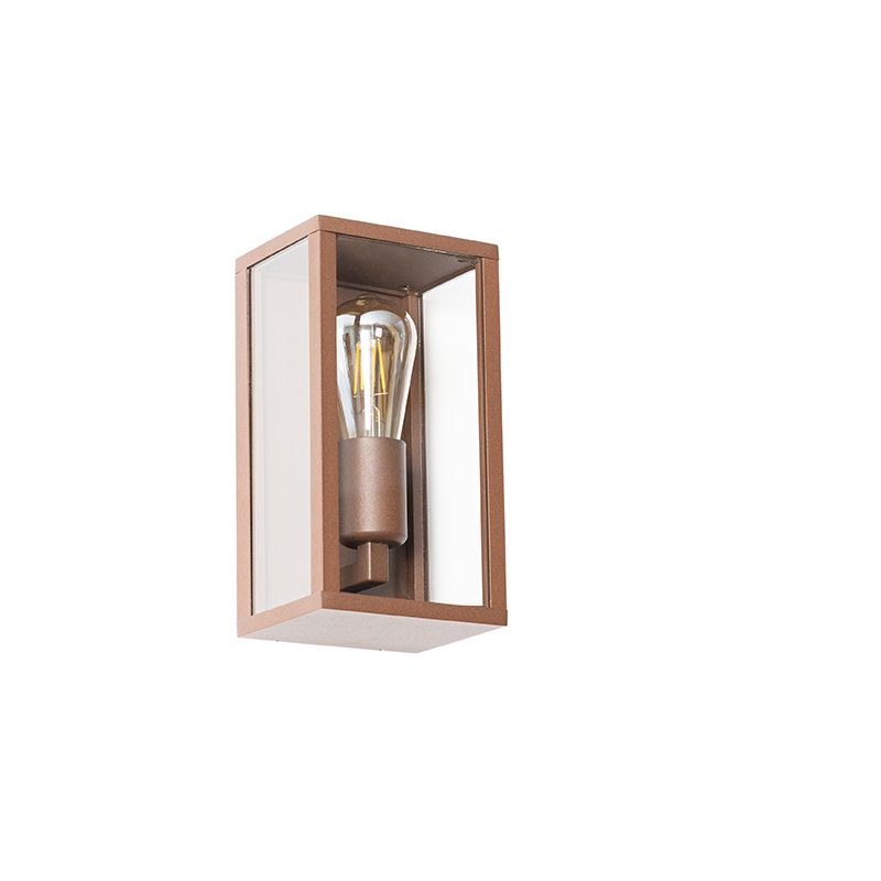 Industriële wandlamp roestbruin 26 cm IP44  - Charlois