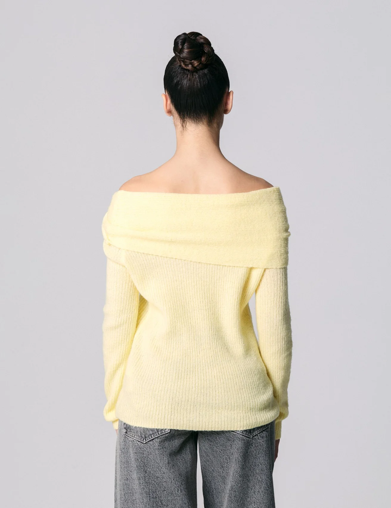 Pull col bardot vanille