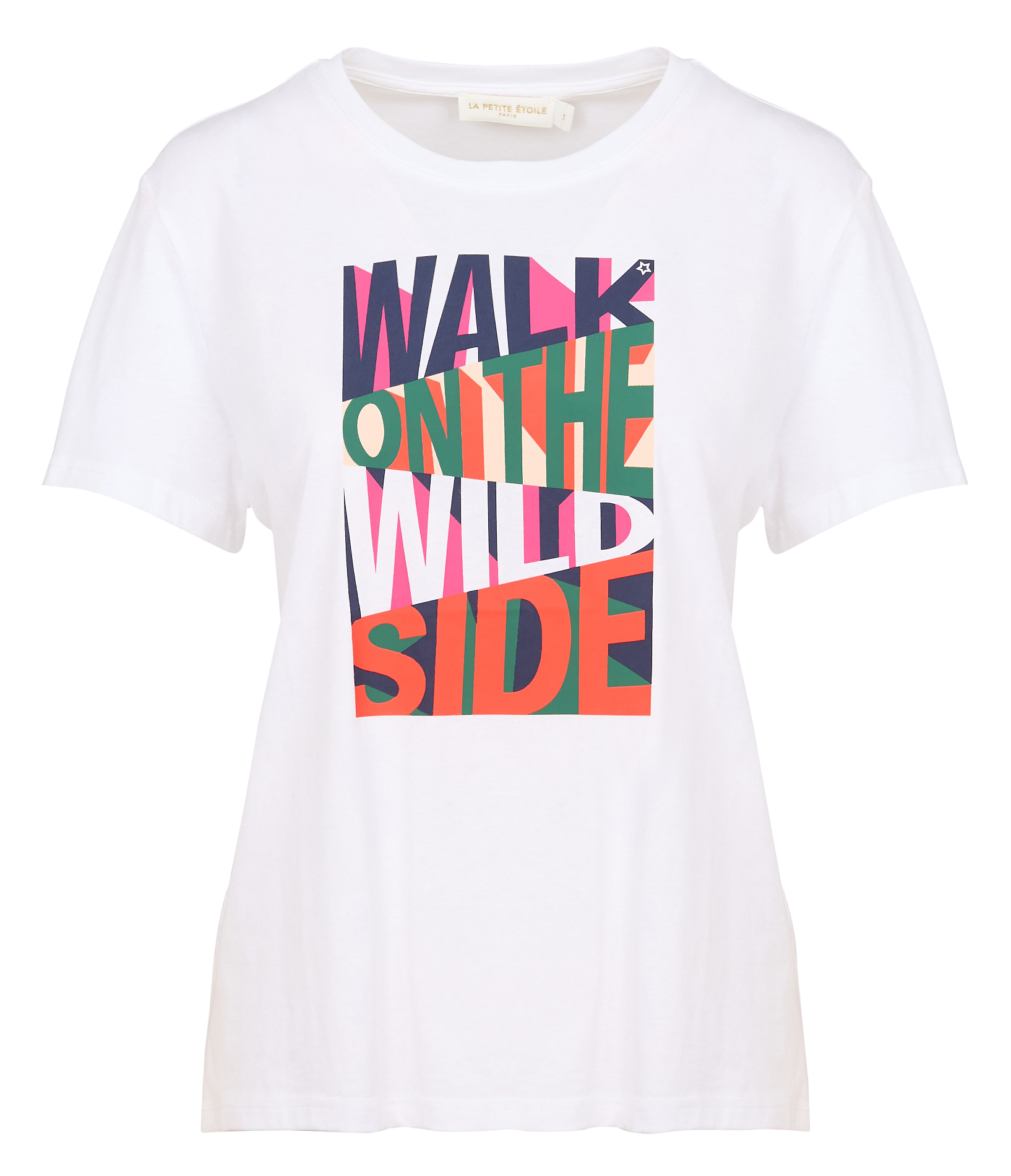TALK - Tee-shirt sérigraphié en coton | Blanc