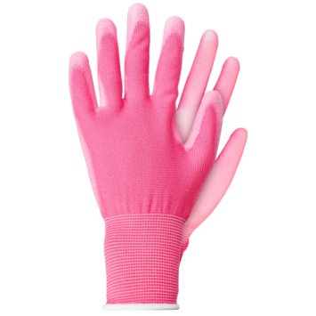 Werkhandschoen polyester rose S