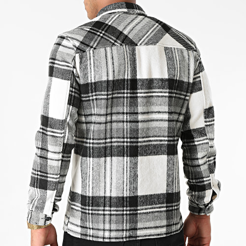 Chemise Manches Longues Noir Blanc