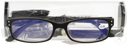 Pharmalens Visionblue PC01 Lunettes De Lecture Dioptrie +2.50 Noir 1 Paire