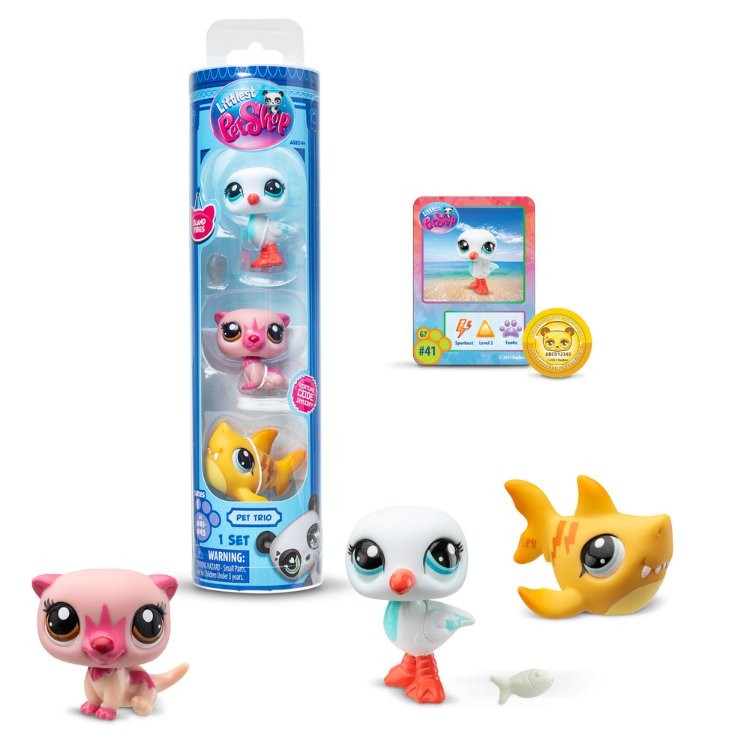 Littlest Pet Shop - Pet trio in tube - Assorted