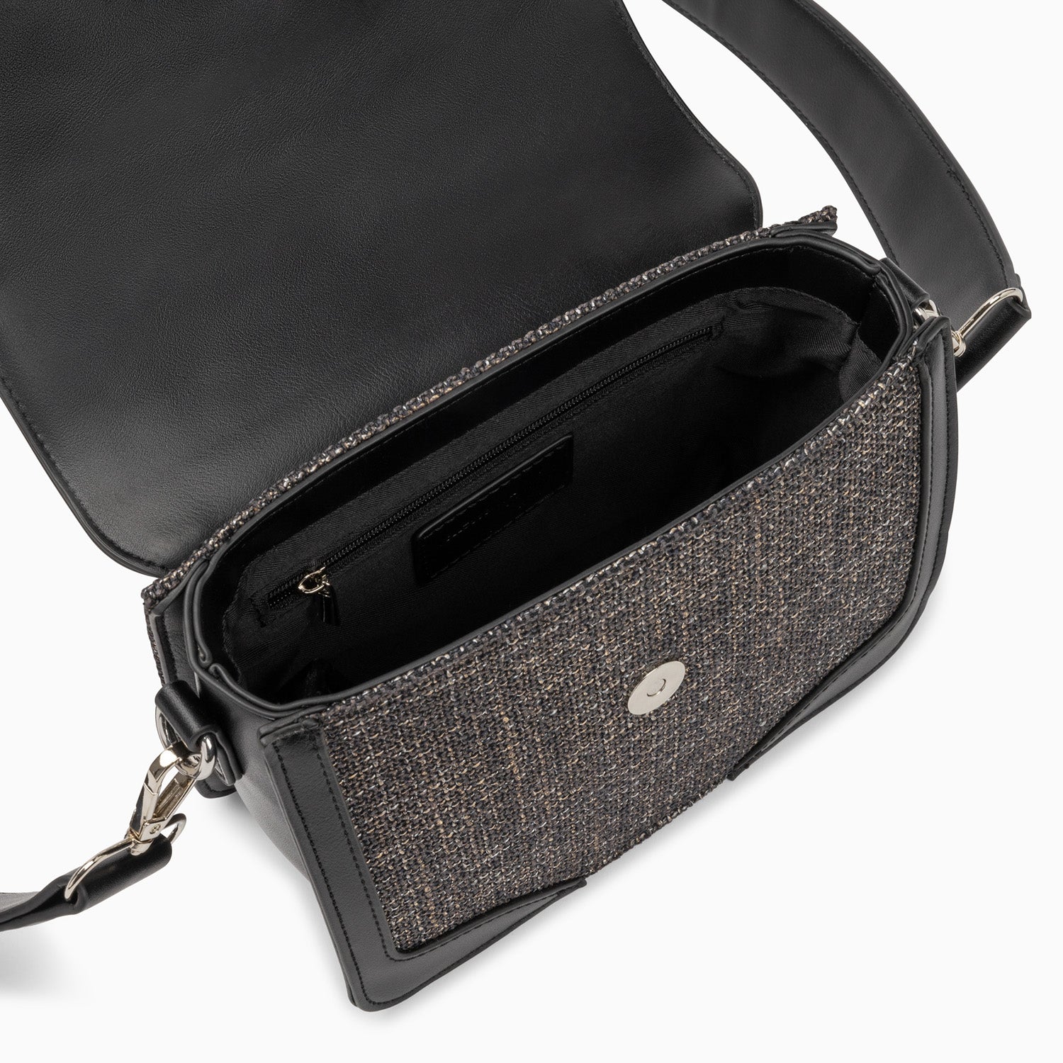Sacs-Petit sac cartable Blair noir en tweed