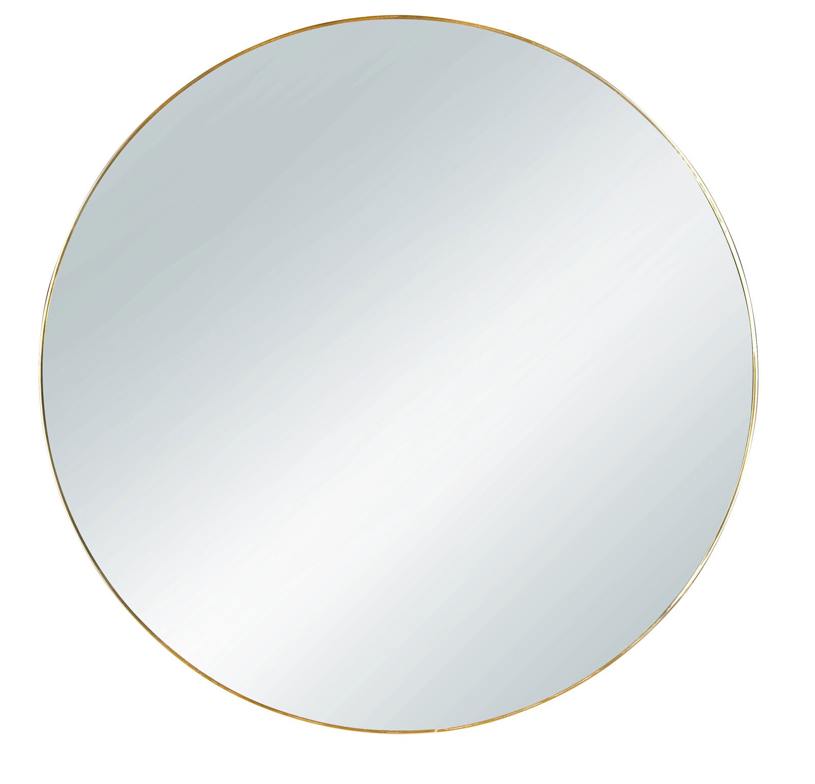 Wandspiegel MILA rund 50 cm goldfarbig