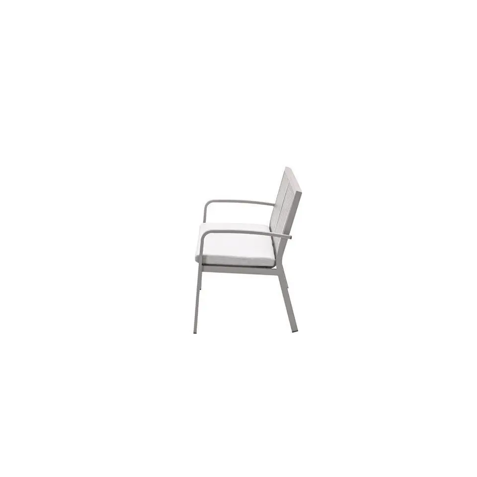 Pisa parkbank - aluminium - taupe - valley sand