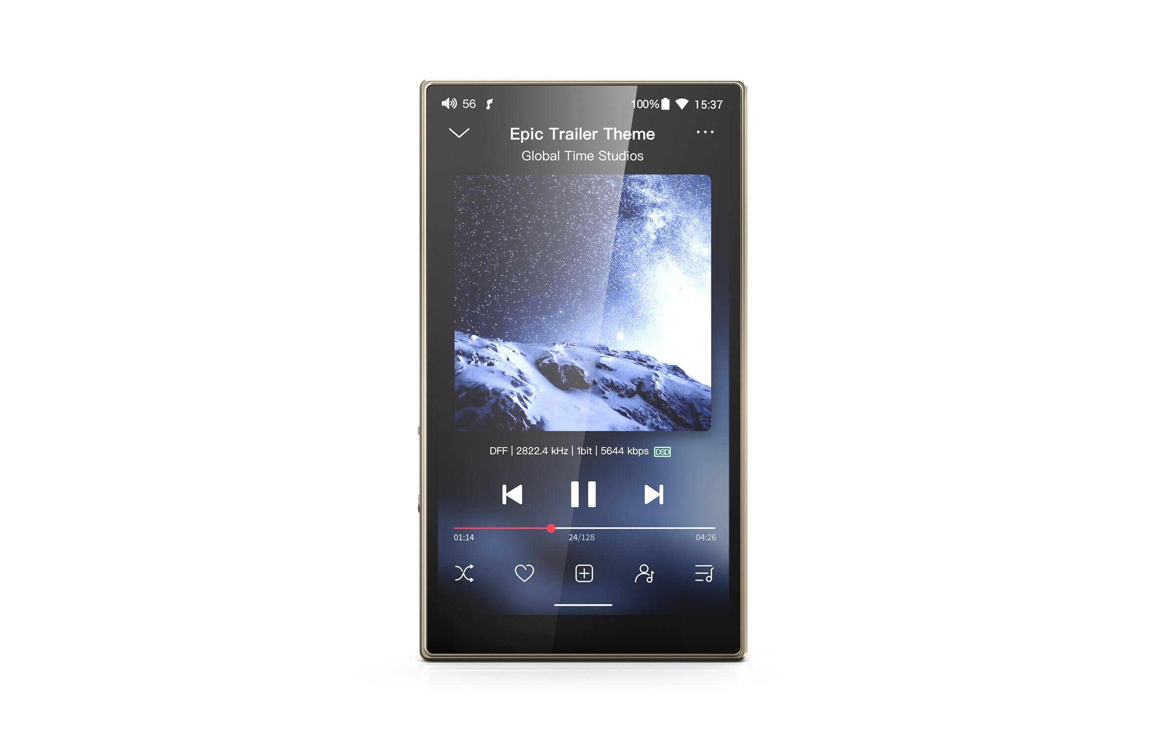 HiRes-Player M21 Titanium-Gold<br>Kompakter High-Res-Audioplayer mit Android-Betriebssystem und schneller Bedienung