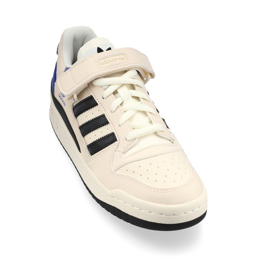 adidas Originals Chaussures Forum Low - Blanc/Noir/Bleu Femme