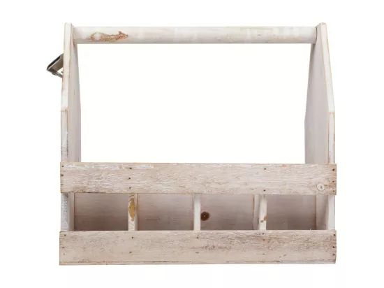 Casier à bouteilles en bois marron 37x19x33h