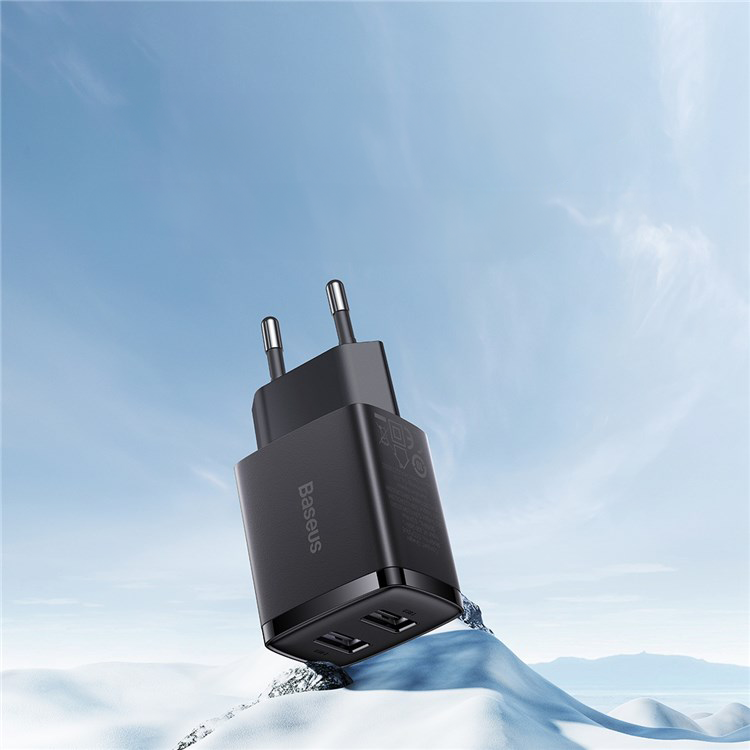 (10.5W) Dual USB A Ladegerät Netzteil - Schwarz