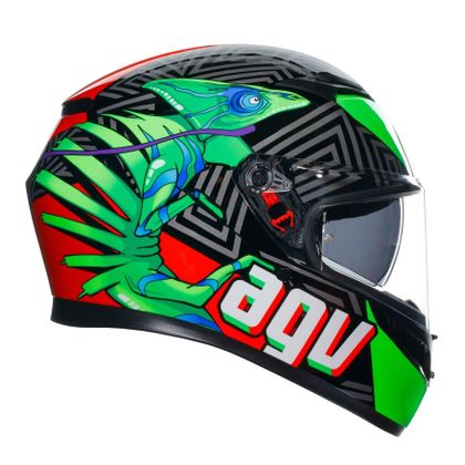 Casque AGV K3 - KAMALEON - Noir / Vert