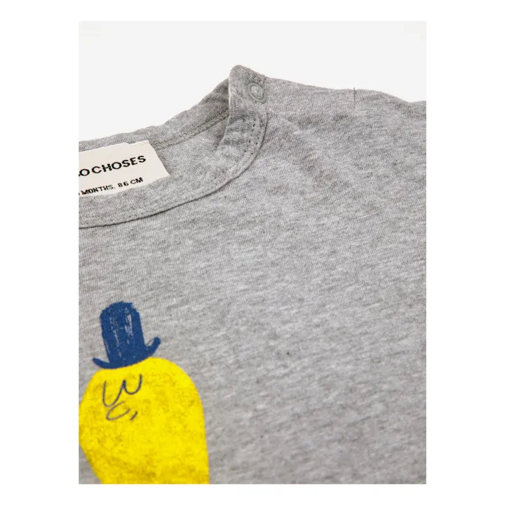 Bobo Choses T-Shirt Coton Responsable Calamar | Gris chiné