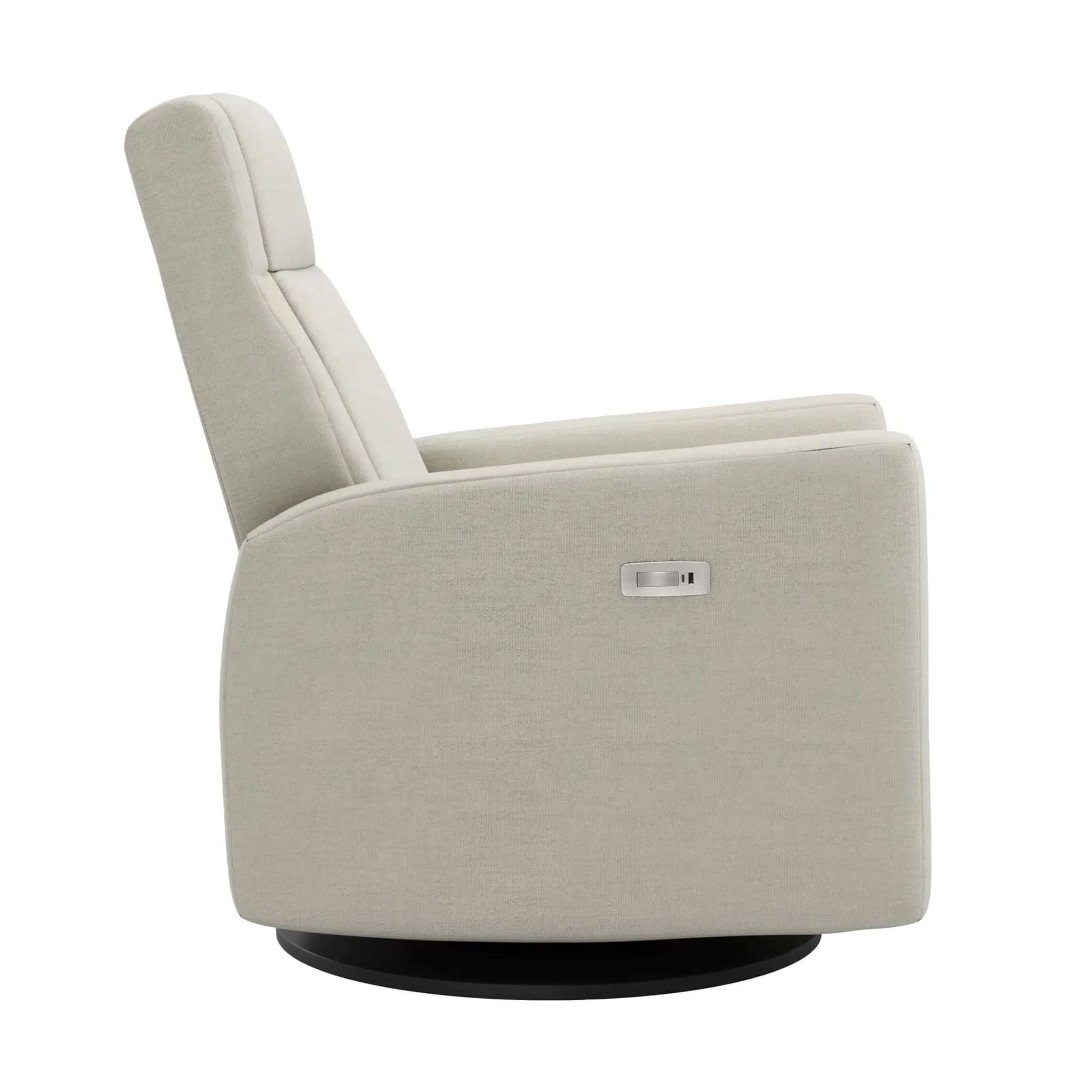 Jaymar BB Fauteuil Berçant et Pivotant Nelly - Como Sable  Noir avec Mécanisme Électrique