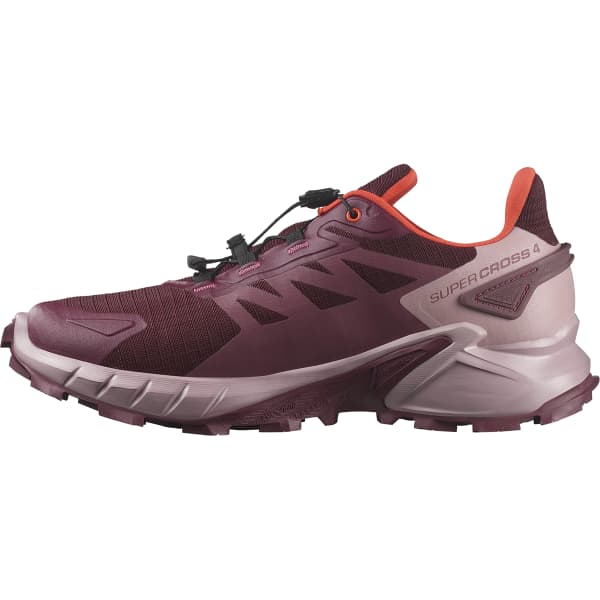 Chaussure trail SALOMON SUPERCROSS 4 GORE-TEX W TAWNY PORT/DEAUVILLE MAUVE/CHERRY TOMATO