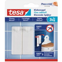 Powerstrips Clou adhésif pour carrelage et métal, 3,0