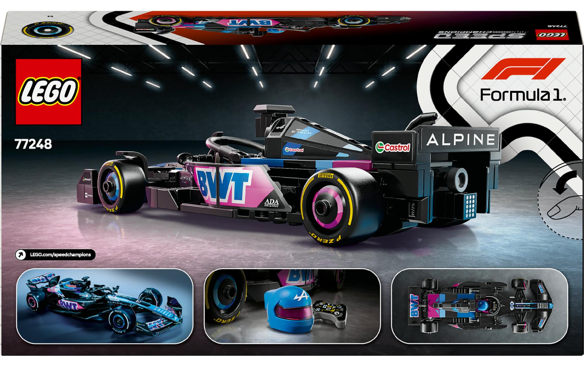 Speed Champions BWT Alpine F1 Team A524 Rennauto 77248Lego-Rennwagen