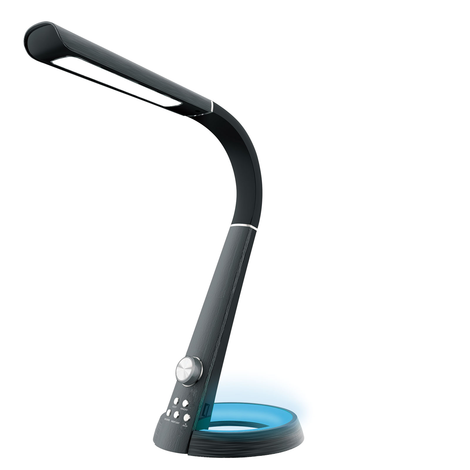 LUCA BESSONI LED-Schreibtischleuchte LORENZ - schwarz - 64 cm