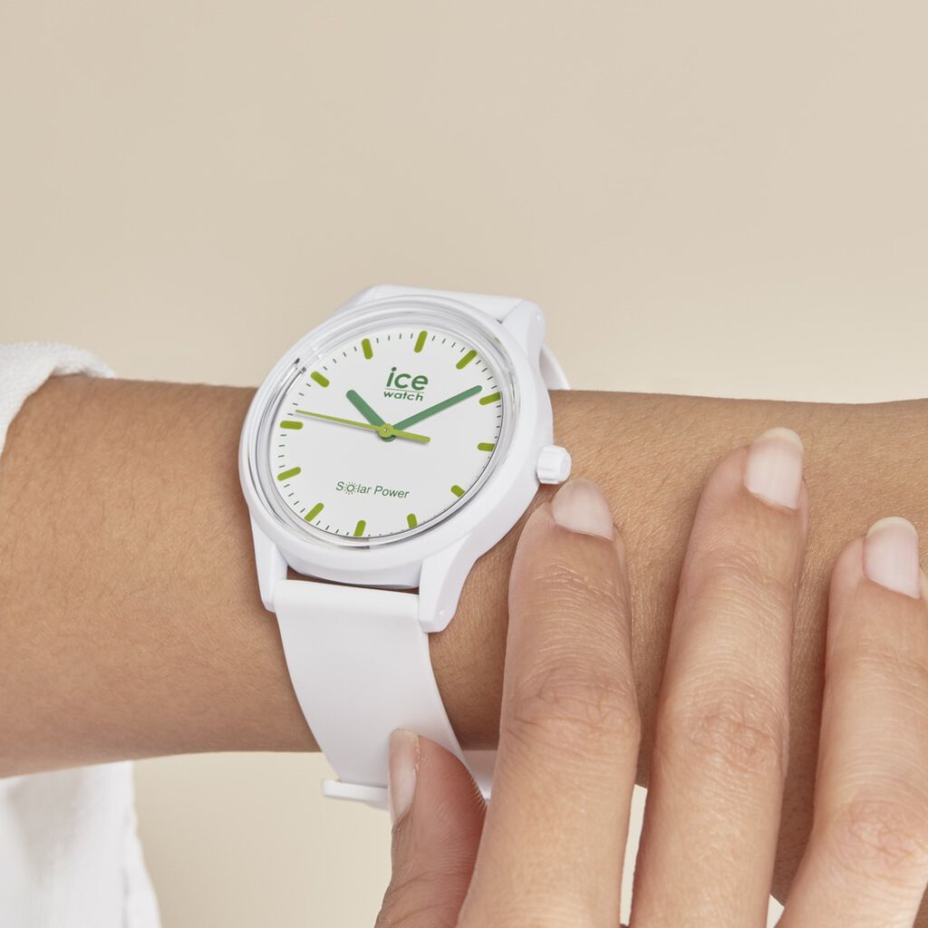Montre Ice Watch Solar Power Blanc
