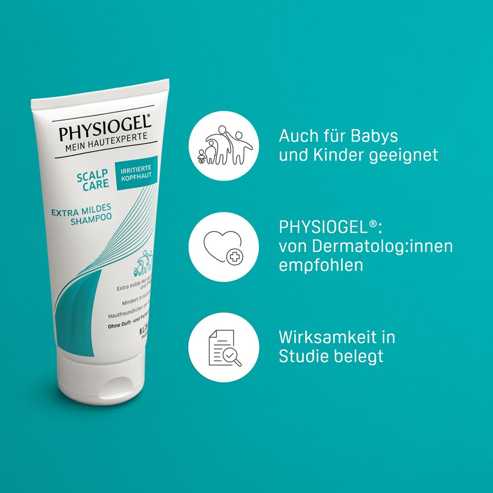 PHYSIOGEL® Scalp Care Extra Mildes Shampoo 200ml - irritierte Kopfhaut
