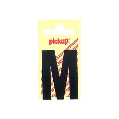Pickup - Étiquette autocollante - 90 mm - Lettre M - noir mat
