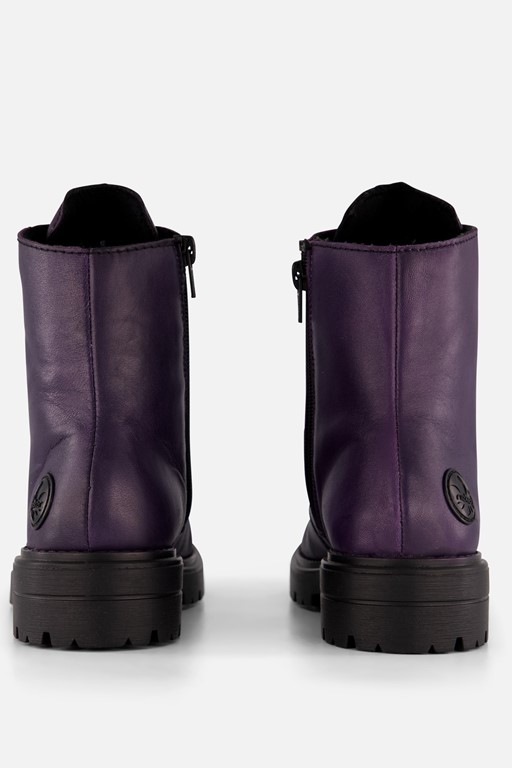 Rieker Veterboots paars Synthetisch
