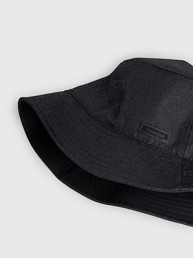 Chapéu bucket em jacquard com logotipo