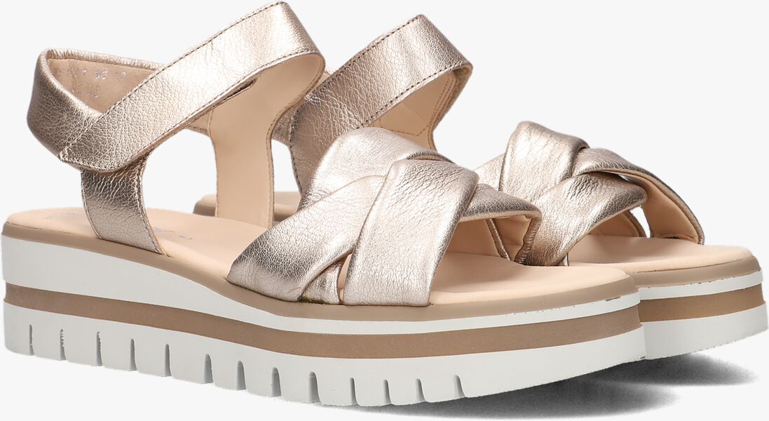 gouden gabor platte sandalen 622.1