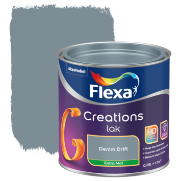 Flexa Creations binnenlak extra mat denim drift 250 ml