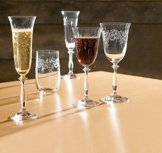 BOHEMIA SELECTION Rotweinglas ROMANCE 6er Set - je 350 ml