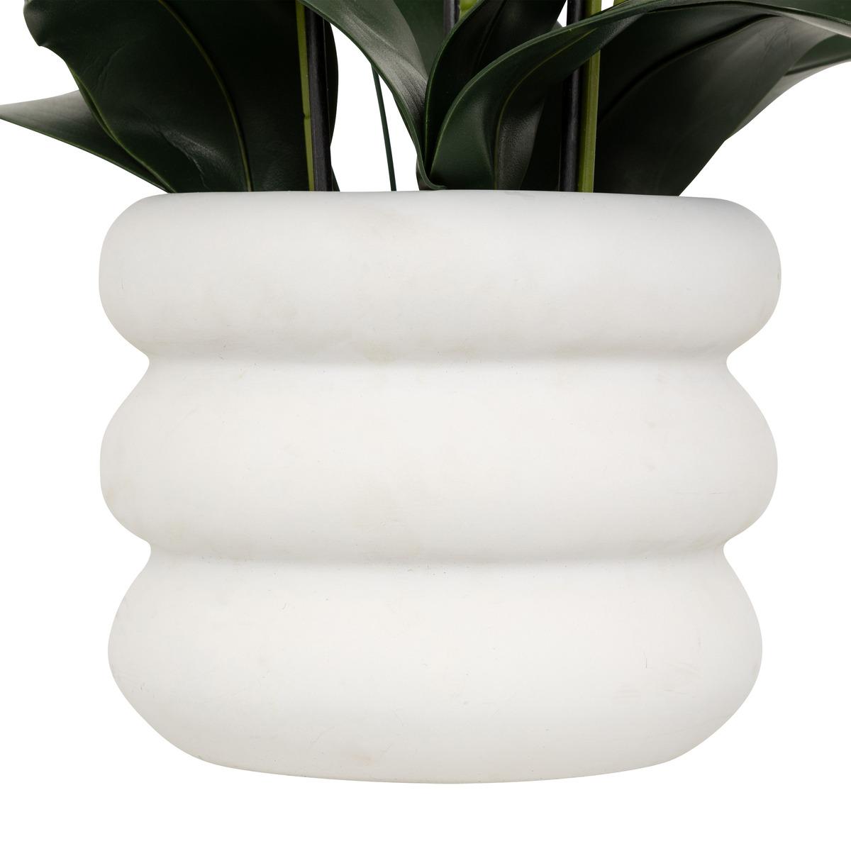 ORCHIDEE POT CIMENT MICK BLANC H.80CM