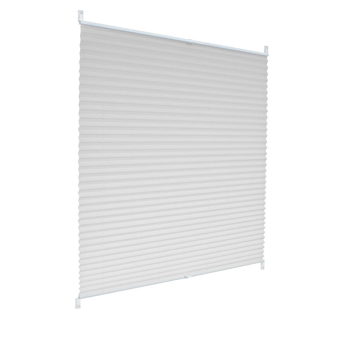 ECD Germany Plisségordijn 45 x 100 cm - Wit - Klembevestiging - EasyFix - Geen boren nodig - Zon- en privacybescherming - Voor ramen en deuren - Inclusief bevestigingsmateriaal - Jaloezie, Plisségordijn, Raamgordijn, Rolgordijn