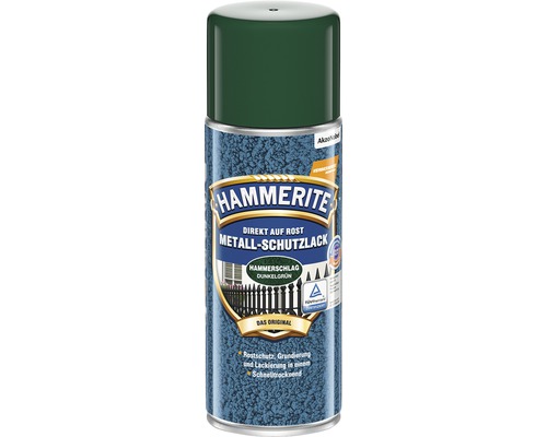 HAMMERITE Hammered Finish Spuitverf, Donkergroen, 400 ml