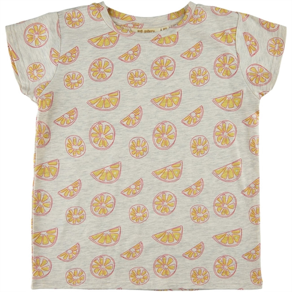 Light Grey Melange Oranges Pilou T-shirt