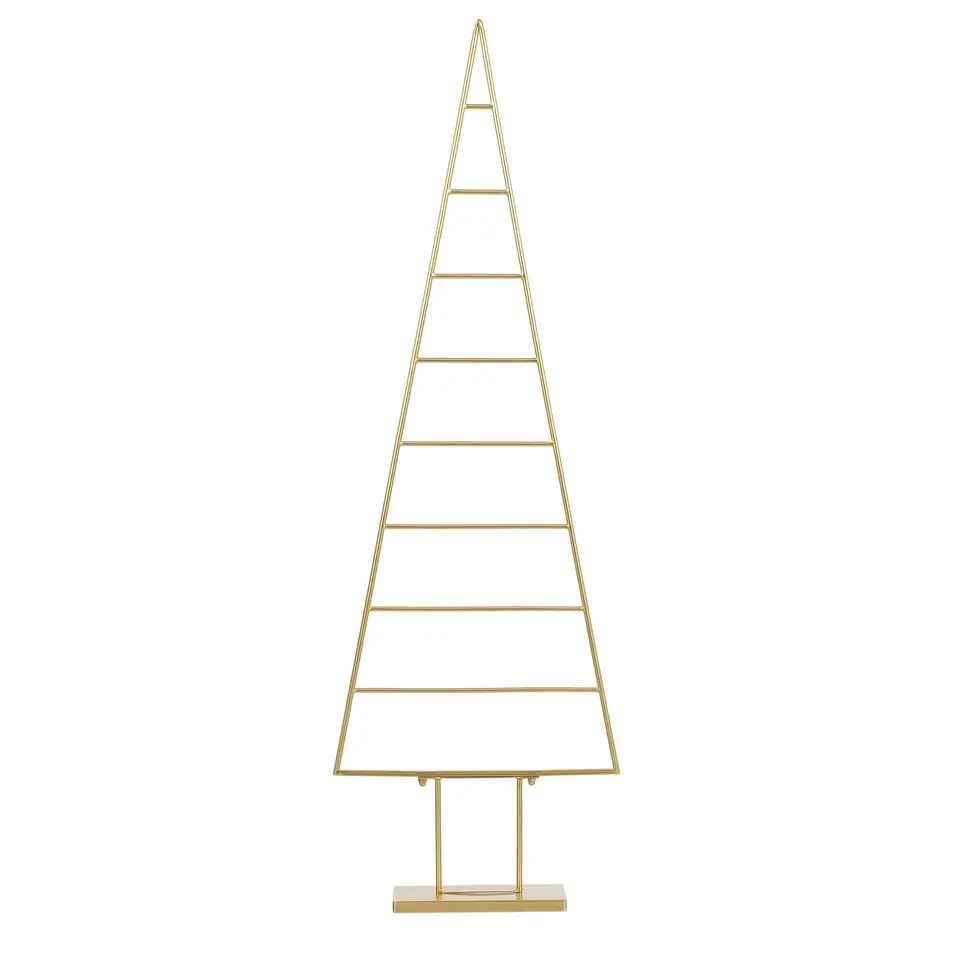 Mica Decorations Decoratie Kerstboom - L50 x B15 x H152 cm - Goud