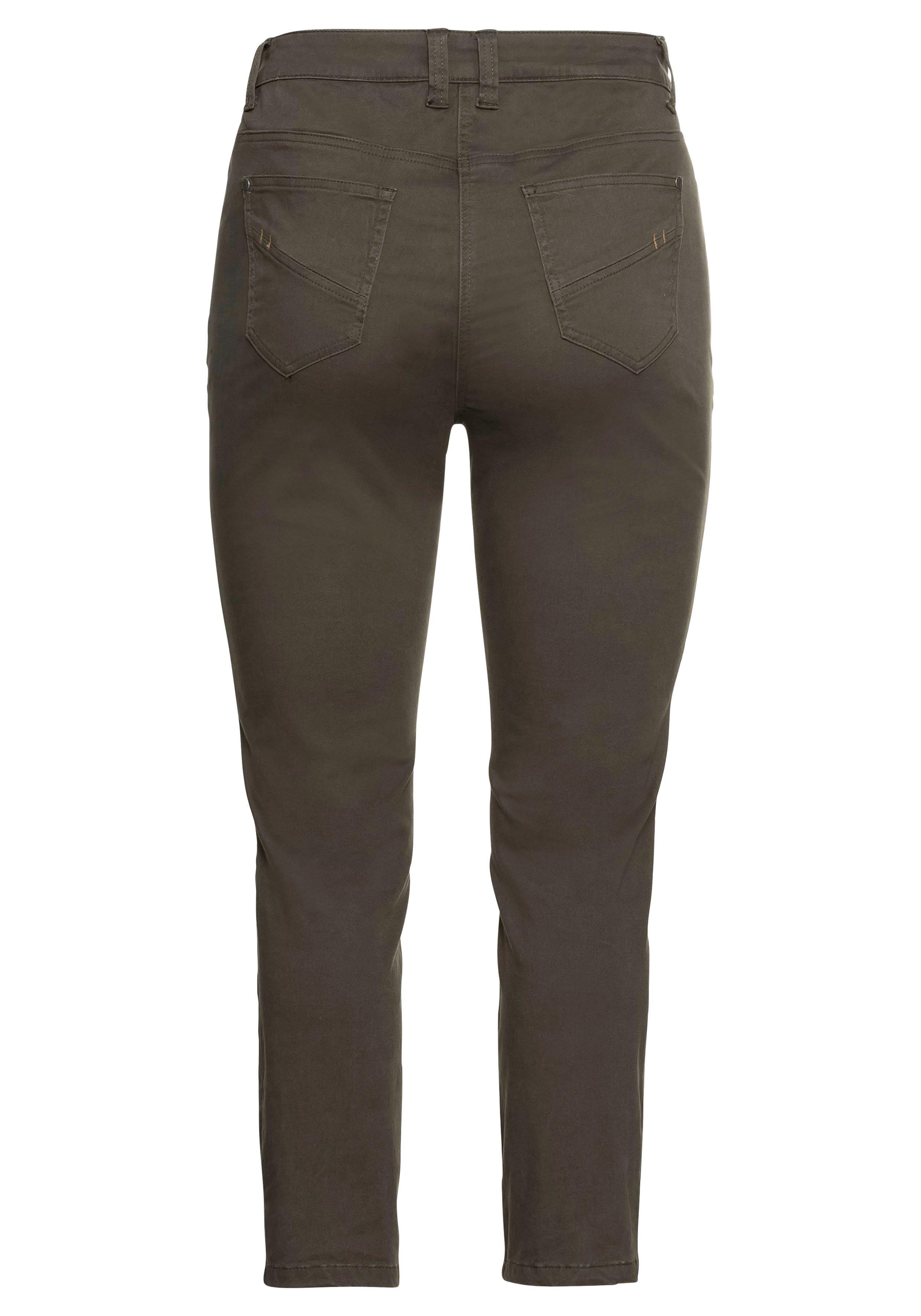Schmale Stretchhose in Twill-Qualität