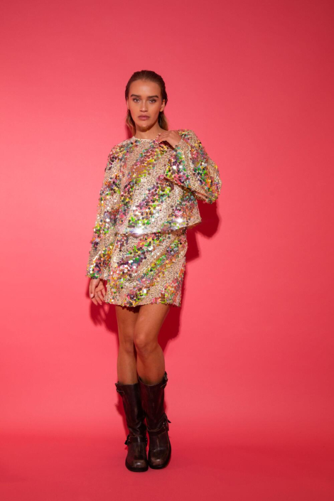 Studio Amaya multi color dames rok