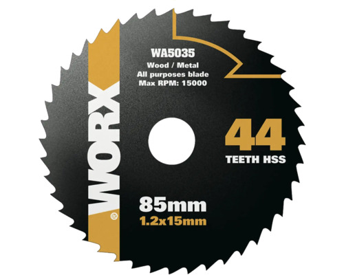 Worx 44 Z cirkelzaagblad voor Versacut