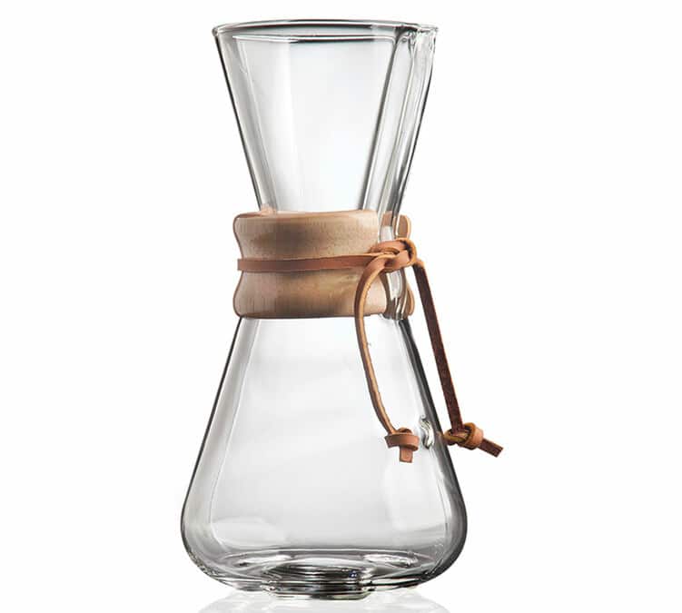 Cafetière Chemex en verre 3 tasses