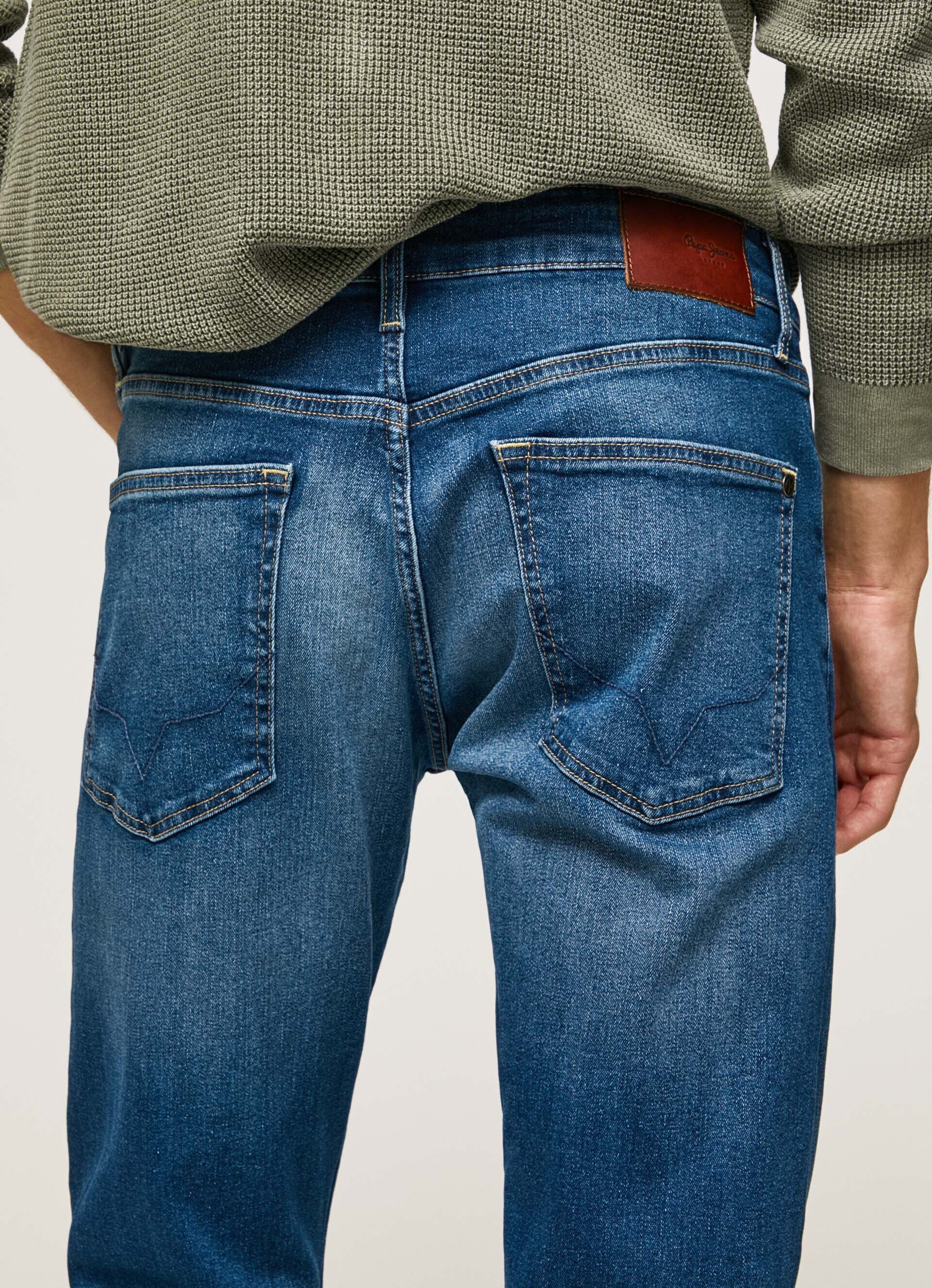 Calça jeans Stanley, corte e cintura regulares - jeans