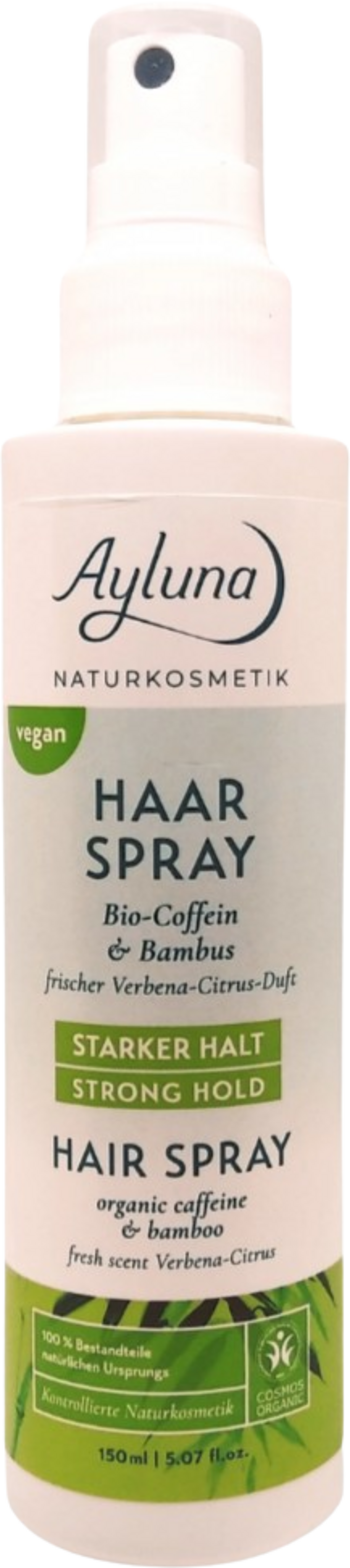 Ayluna  Haarspray Bio-Coffein & Bio-Bambus, 150 ml
