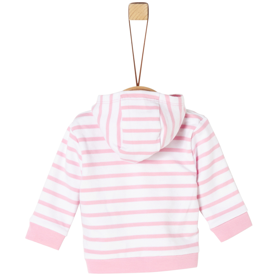 s.Oliver Sweatjacke rosa stripes