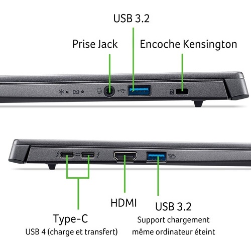 PC portable Acer Aspire 14 AI A14-52M 14