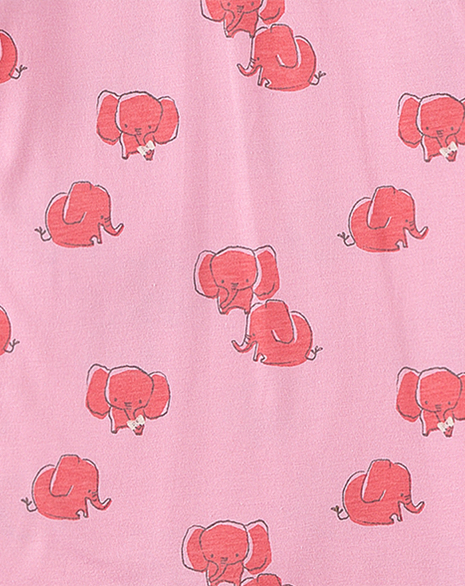 Langarm-Strampler BABY ELEPHANTS in seerose