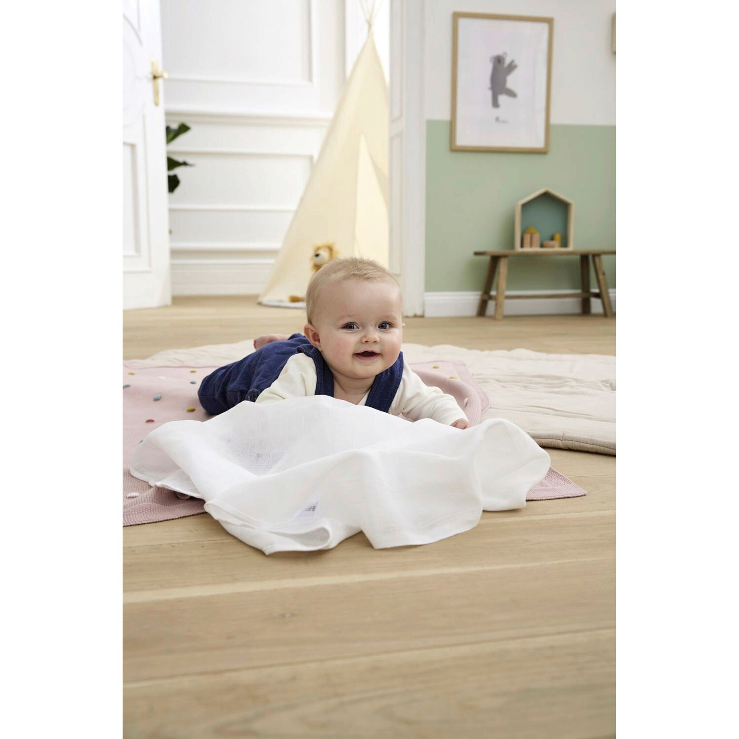 Bornino - Lieblinge 10er-Pack Mullwindeln 80x80 cm