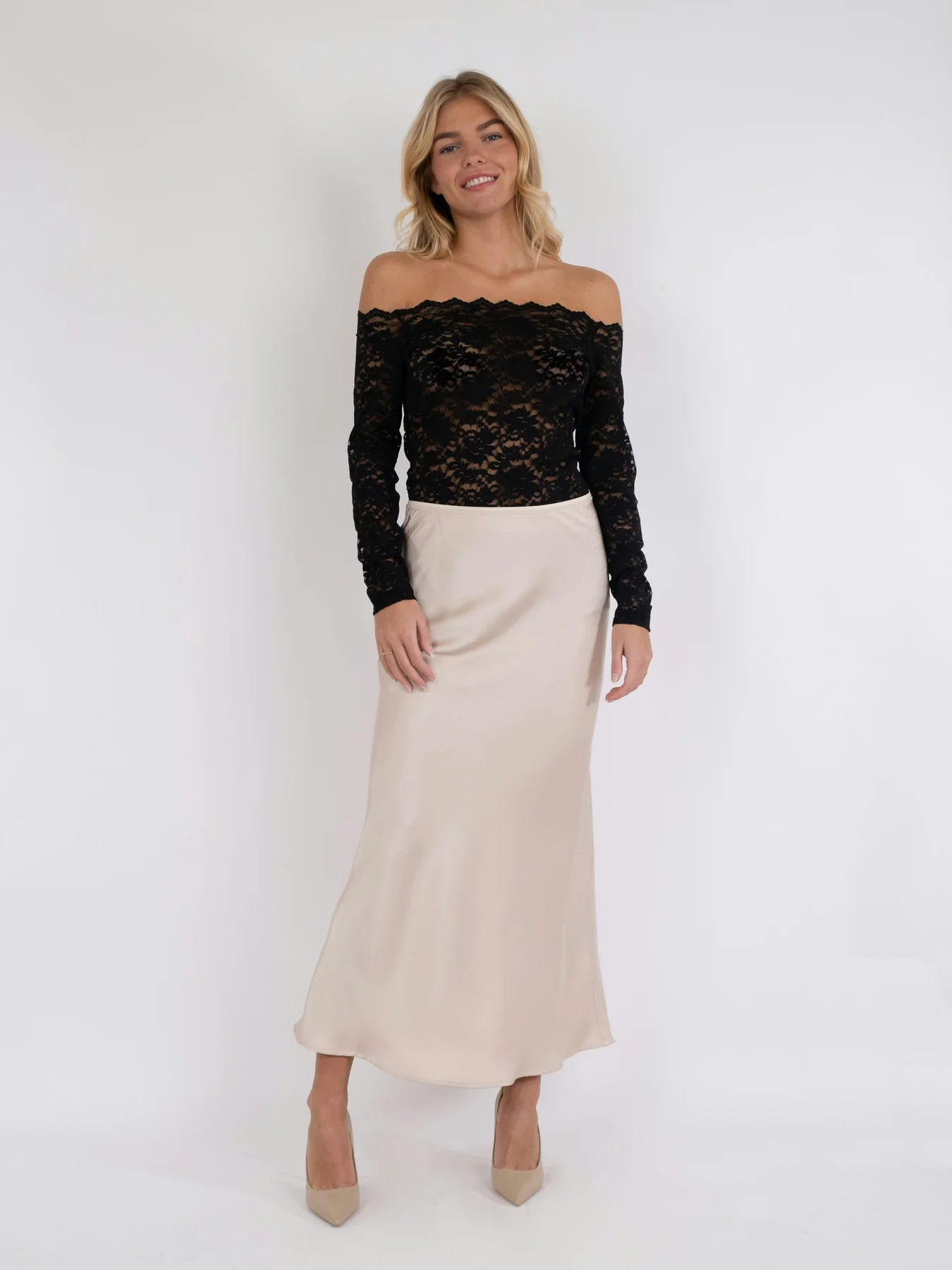 Neo Noir Casadi Lace Flower Blouse
