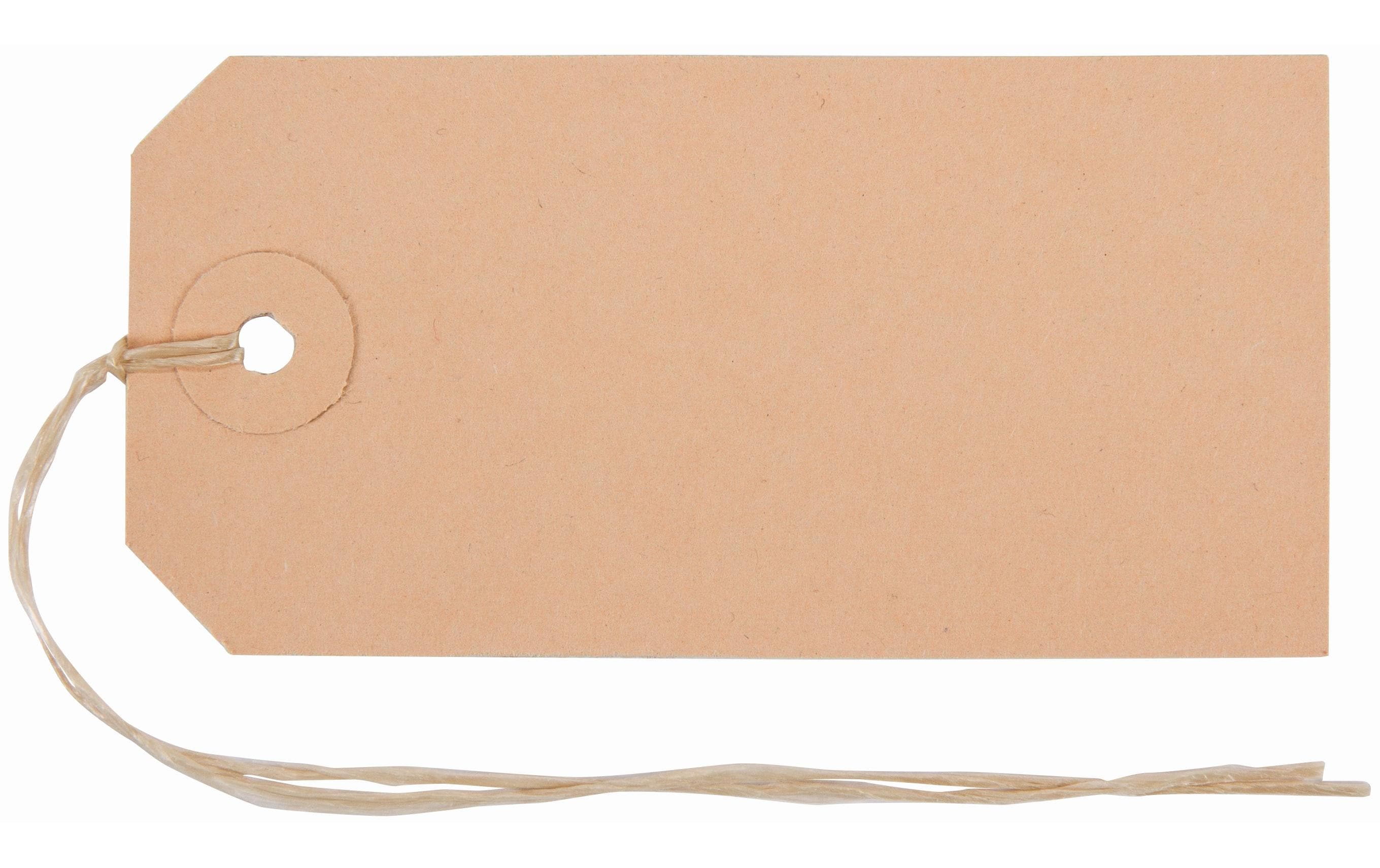 Hängeetiketten 50 x 100 mm, 50 StückAnhängeetiketten neutral zur Beschriftung