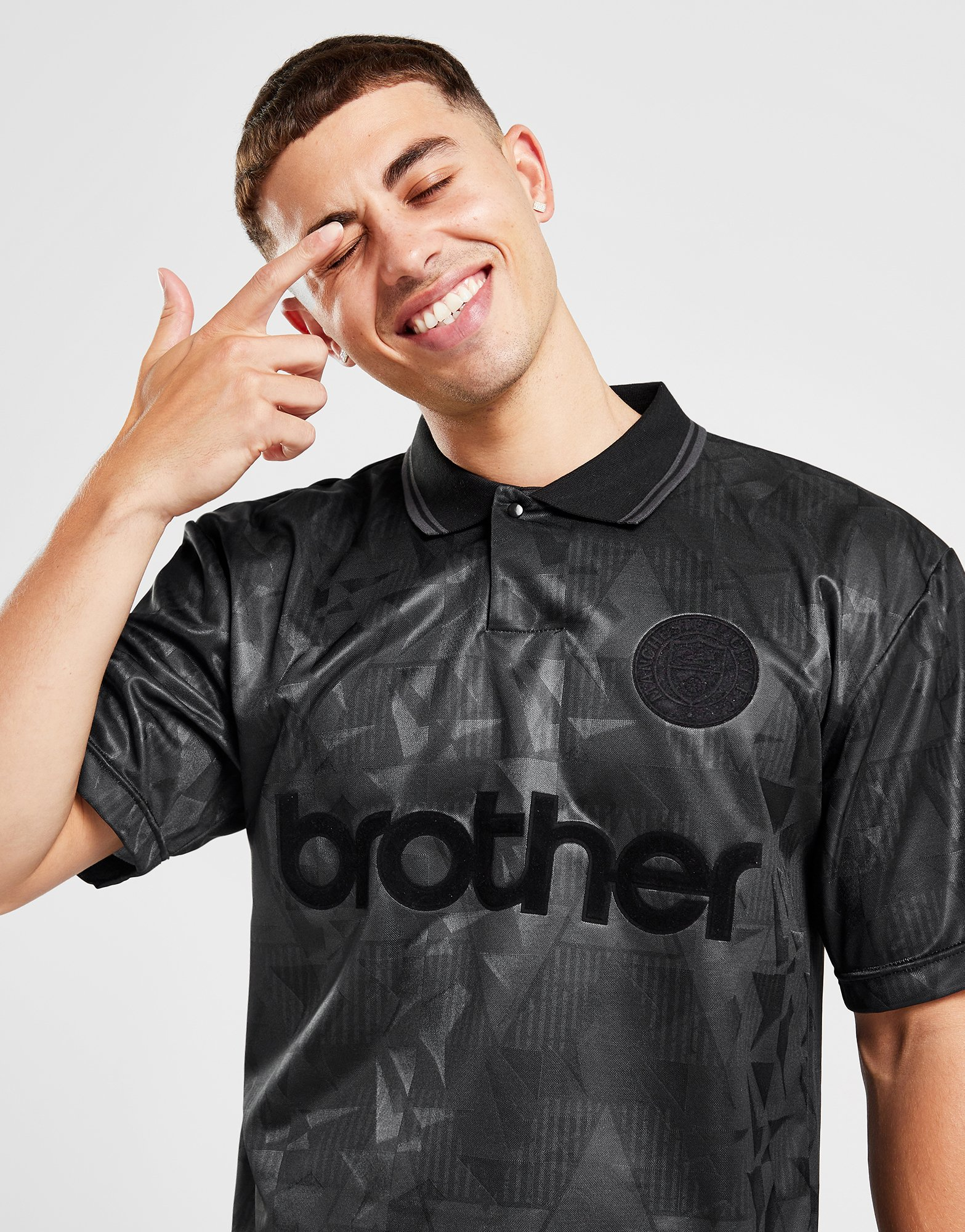 Score Draw Maillot Rétro Black Out Manchester City FC 1990